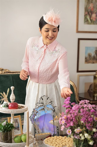 شومیز  ژاکارد نخ وینزو Code 915